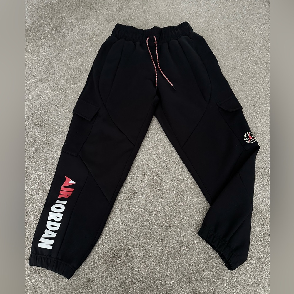 Jordan cargo pocket sweatpants, men’s medium, black